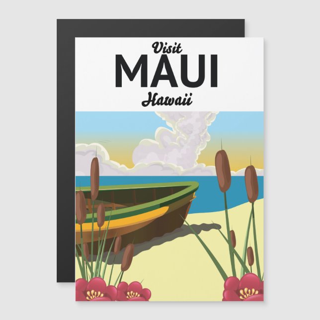Visite Maui Hawaii poster de turismo (Frente/Verso)