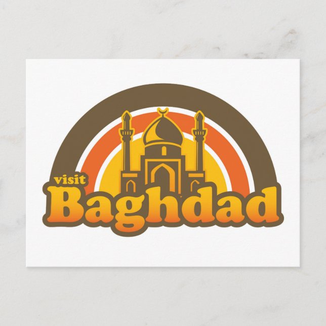 Visite o cartão postal Baghdad (Frente)