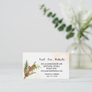 Visite o nosso site Cartão de Inserção de Casament