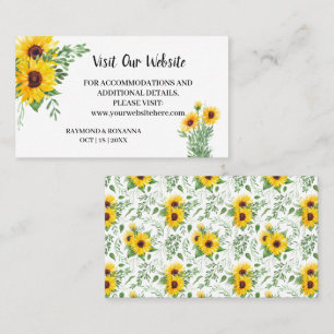 Visite o nosso site Cartão de Inserção de Casament