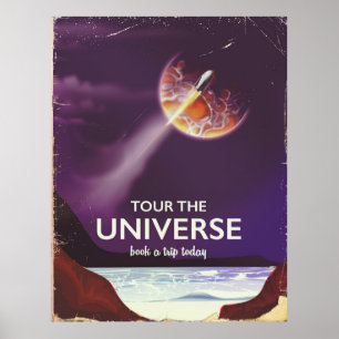 Visite o poster de ficção científica do Universo v