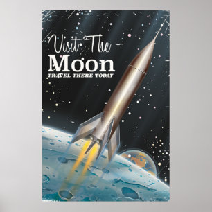 Visite o poster de viagens da ficção científica