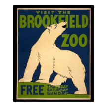 Visite o Poster de Zoológico Brookfield
