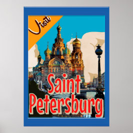 Visite o Poster vintage Petersburg Remasteado
