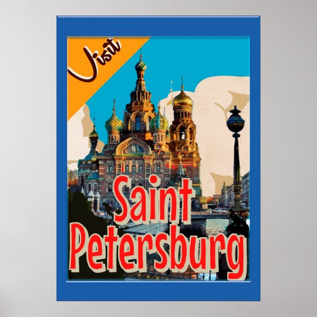 Visite o Poster vintage Petersburg Remasteado (Frente)