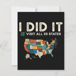 Visitou todos os 50 Estados Unidos - Viagem do map