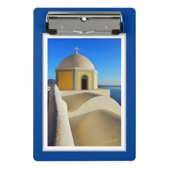 Visões da Grécia: prancheta "Santorini Sunshine" (Frente)