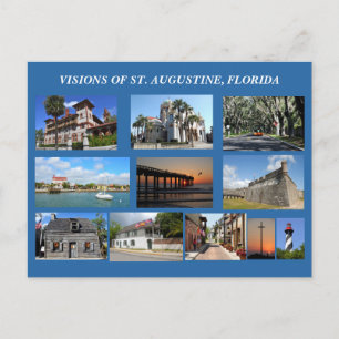 Visões de cartão postal de St. Augustine, Flórida