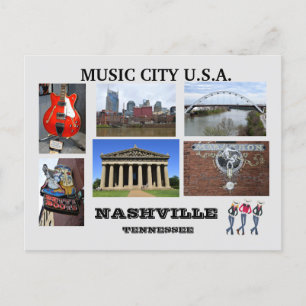Visões de Nashville, cartão postal do Tennessee