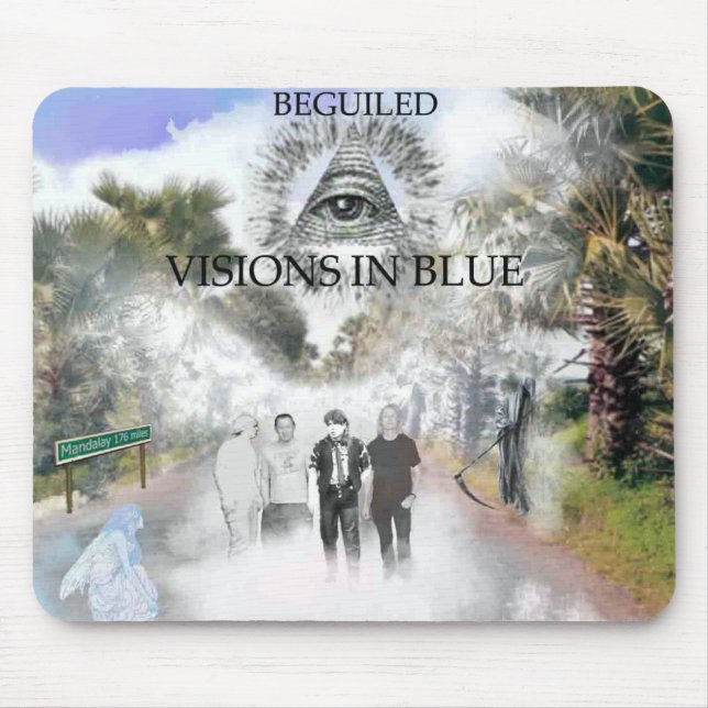 Visões em Mousepad azul (Frente)
