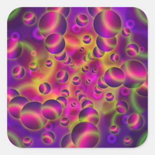 Visões psicadélicos da etiqueta