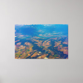 Vista Aérea Da Arte De Canvas Do Aparelho Terrestr