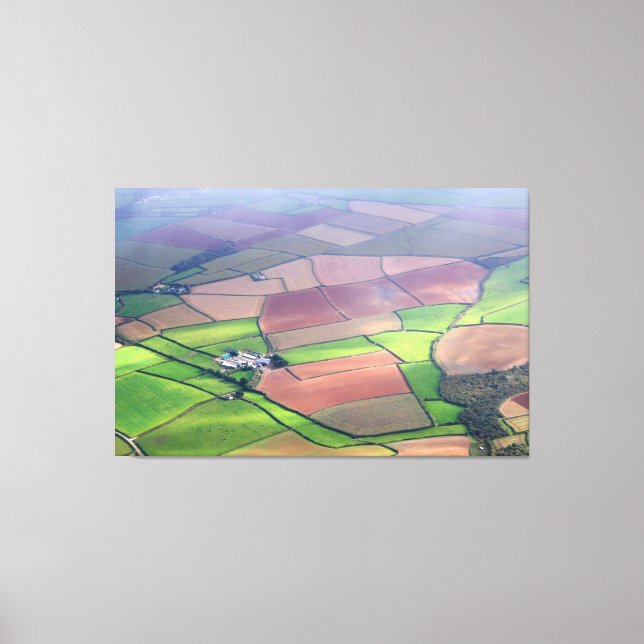 Vista Aérea Da Arte De Canvas Do Sul Da Inglaterra (Frente)