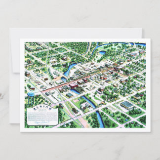 Vista aérea de Albion Michigan 1993