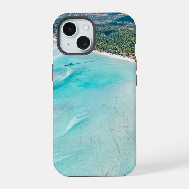 Vista aérea de uma ilha (Verso)