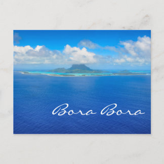 Vista aérea sobre o cartão postal Bora Bora