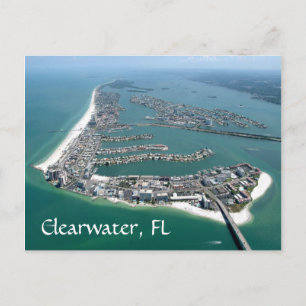 Vista Clearwater Florida de um cartão postal de a