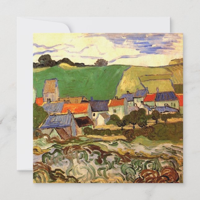 Vista de Auvers por Vincent van Gogh (Frente)