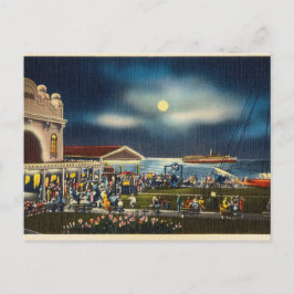 Vista de cartões postais de cena noturna