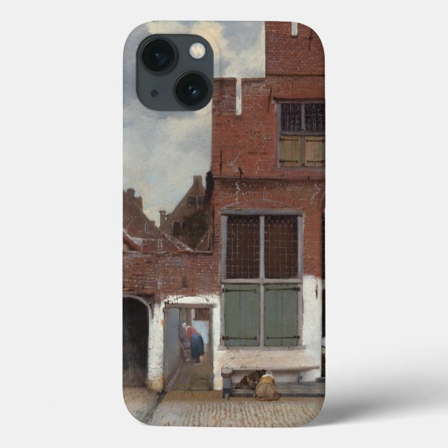 Vista de casas em Delft por Johannes Vermeer (Verso)