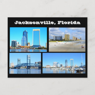 Vista de Jacksonville. Cartão postal da Flórida