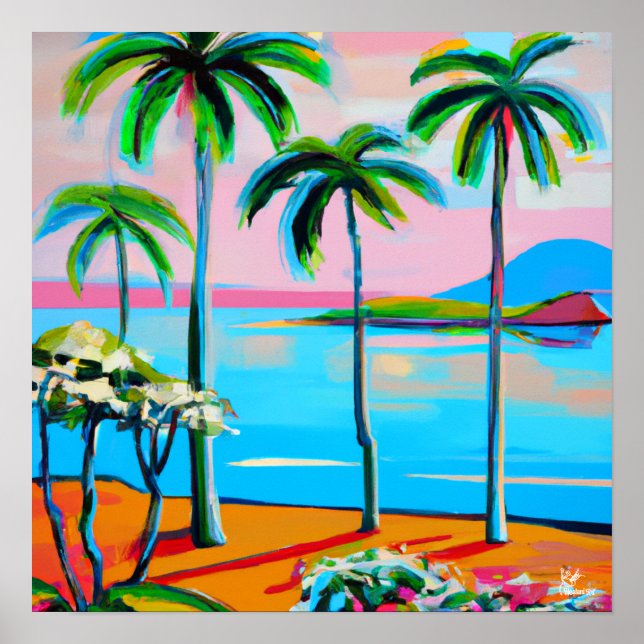 Vista de Mokuauia - poster e impressão digital (Frente)