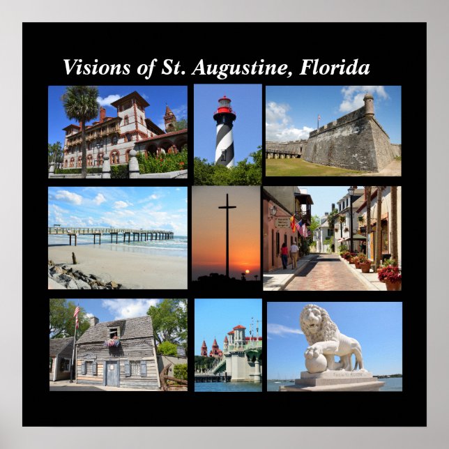 Vista de Rua. Augustine Florida Poster (Frente)