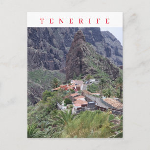 Vista de Tenerife de Masca cartão postal