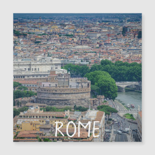 Vista do centro histórico da cidade de Roma de cim