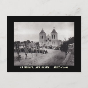 VISTA PLAZA DE 1908, LA MESILLA, NOVO CARTÃO POSTA