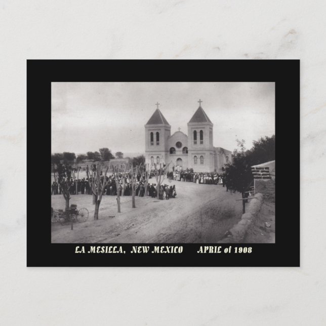 VISTA PLAZA DE 1908, LA MESILLA, NOVO CARTÃO POSTA (Frente)
