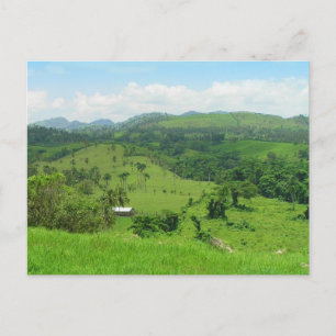 Vista rural, cartão postal da República Dominica