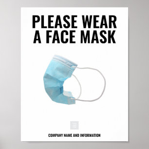 VISTA UM poster DE FACEMASK