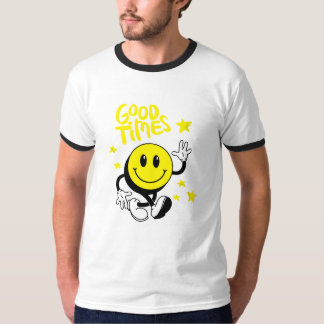 "Vista um sorriso: a camisa de T em boas condições