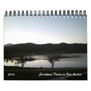 Vistas 2012 do sudoeste no calendário de New