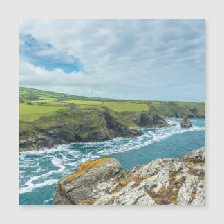 Vistas costeiras do Miradouro Willapark Boscastle