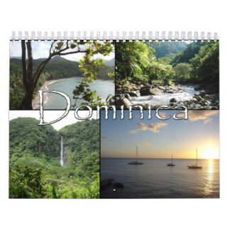 Vistas do calendário de Dominica