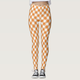 Vistas frontal e traseira de leggings com uma lara