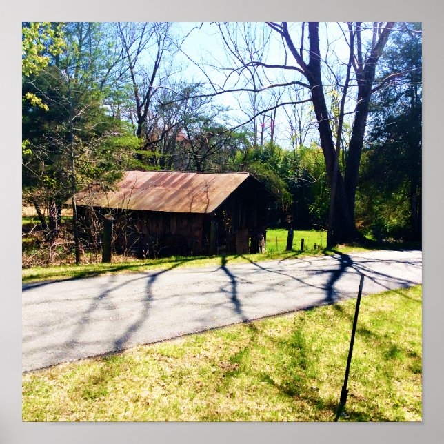 Visualizar um Poster de celeiro rústico de 100 ano (Frente)