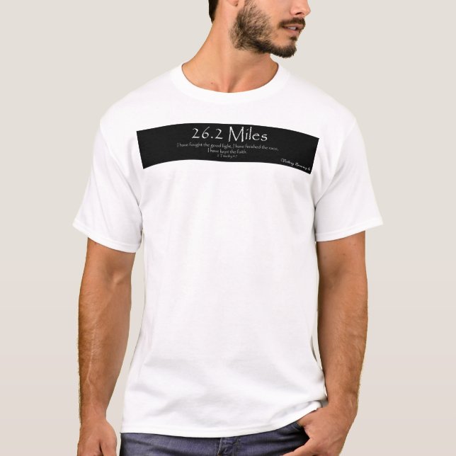 Vitória que funciona o Co. 26,2 milhas de camisa (Frente)