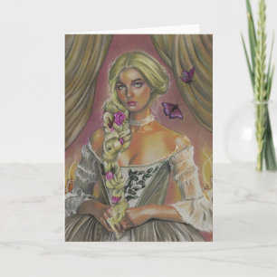 Vitoriana Claudette Fantasy Art Cartão de Saudaç