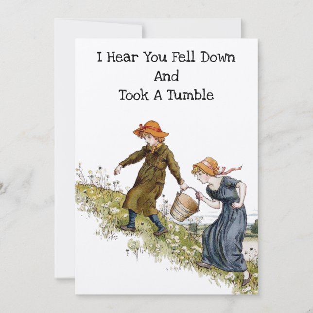 Vitoriano Era Jack & Jill por Kate Greenaway (Frente)