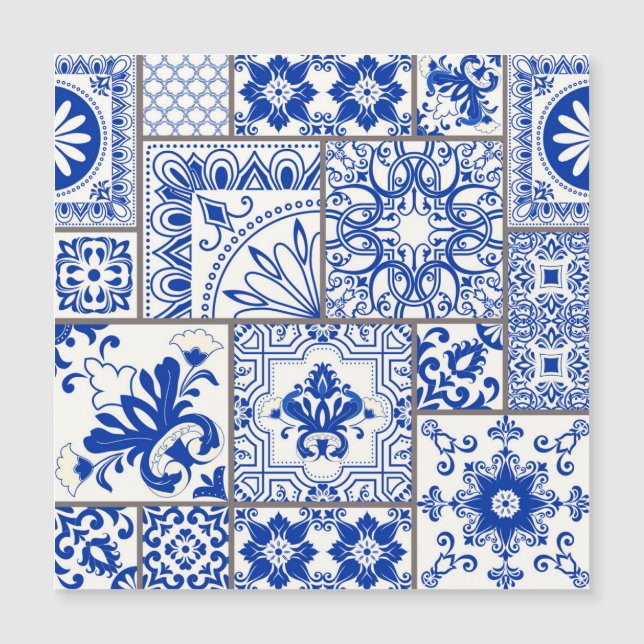 Vitoriano Majolica: Padrão de Azulejo de Patches. (Frente)