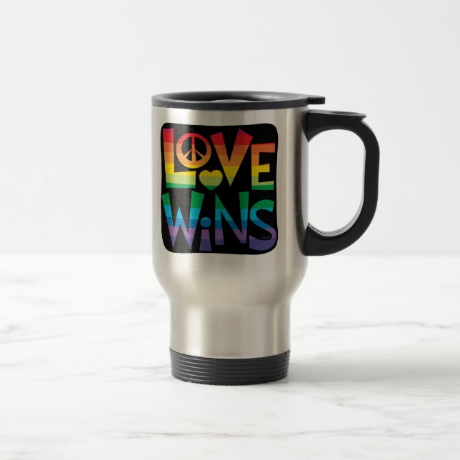 Vitórias do amor! Caneca de viagem (Direita)