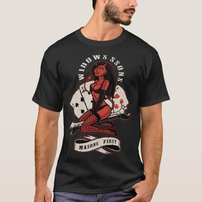 Viúvas Filhos Diabos Camisa (Frente)