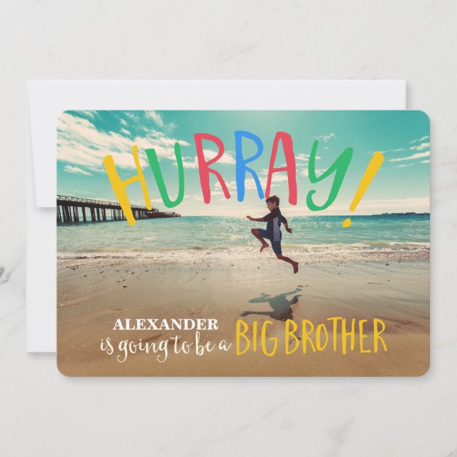 Viva! | Anúncio de Gravidez com Foto do Irmão Mais (Frente)