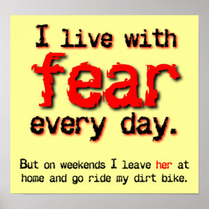 Viva com o poster do motocross da bicicleta da