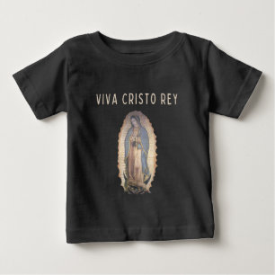 Viva Cristo Rei Camiseta Infantil Nossa Senhora de