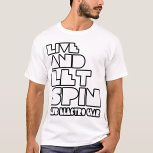 Viva e deixe a rotação - camisa da menina D do