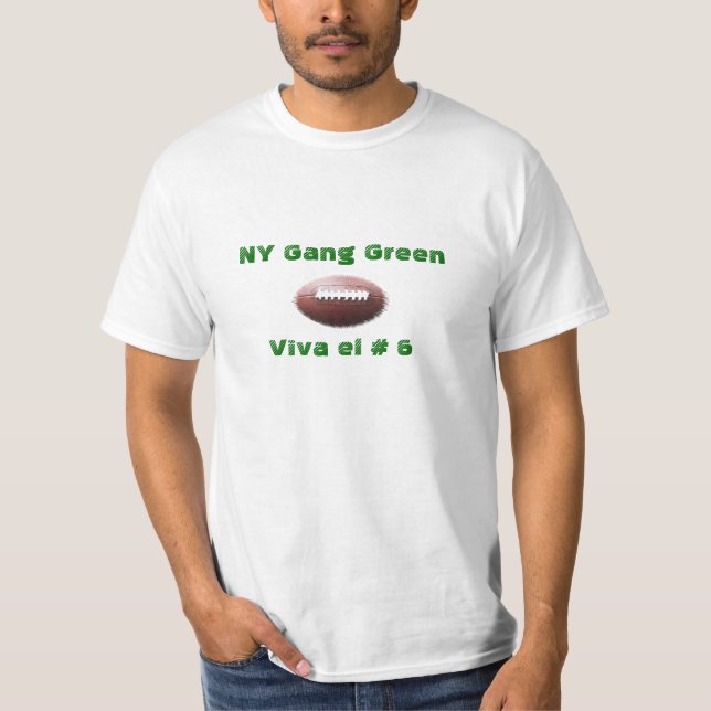 Viva EL # 6 t-shirt do verde do grupo de NY (Frente)